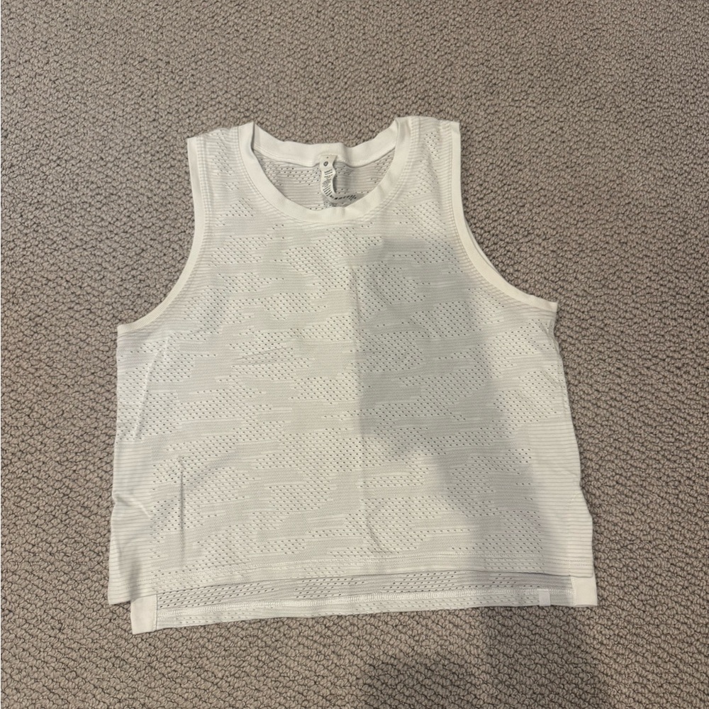 White Lululemon Muscle Tank